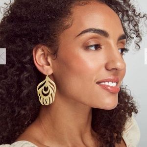 Kendra Scott Karina Statement Earrings gold-tone